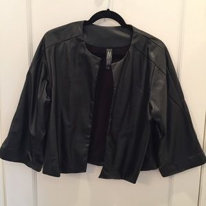NWOT Black faux leather jacket
